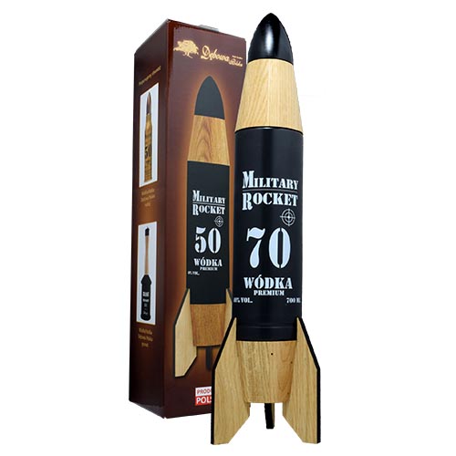 GIFT VODKA DEBOWA MILITARY ROCKET MISSILE 70CL