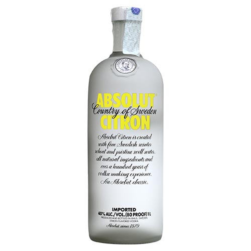 VODKA ABSOLUT CITRON 1 LITRO