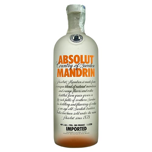 VODKA ABSOLUT MANDRIN 1 LITRO