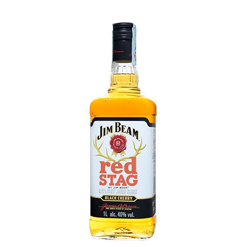 BOURBON WHISKEY JIM BEAM RED STAG 1 LITRO