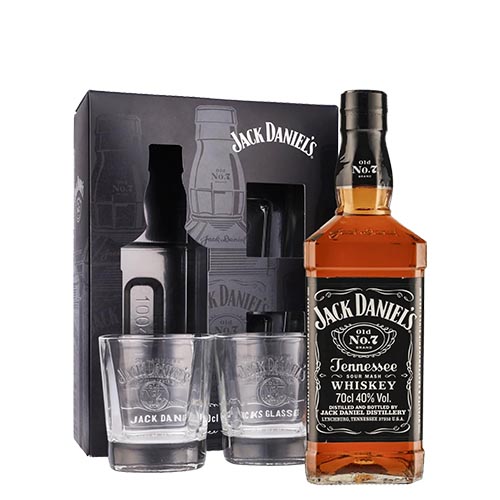 GIFT WHISKEY JACK DANIEL'S + 2 BICCHIERI