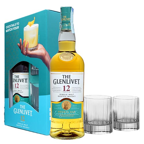 GIFT SCOTCH WHISKY THE GLENLIVET 12YO