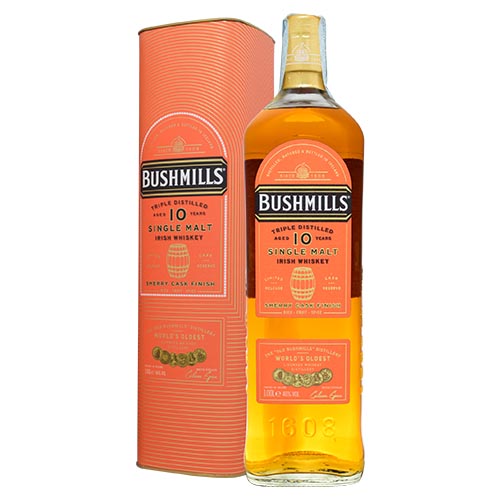 IRISH WHISKEY BUSHMILLS 10 YO SHERRY CASK 1 LITRO