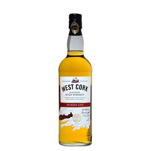 IRISH WHISKEY WEST CORK 10YO BOURBON CASK 70CL