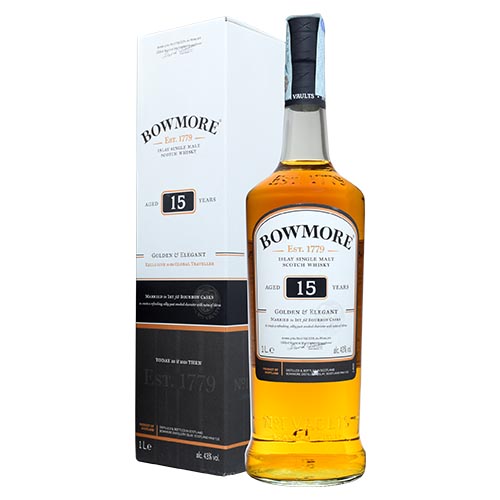 SCOTCH WHISKY BOWMORE 15 YO 1LITRO