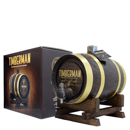 SCOTCH WHISKY TIMBERMAN 6 YO BOTTE 1 LITRO