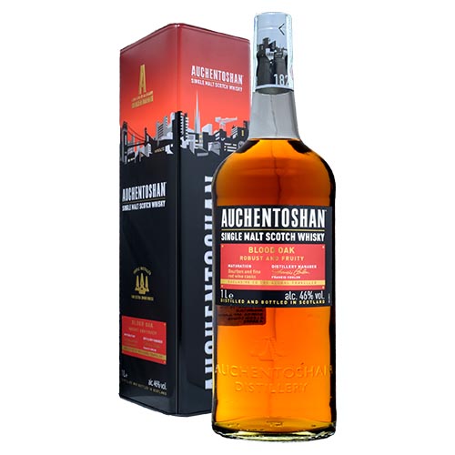 SCOTCH WHISKY AUCHENTOSHAN BLOOD OAK 1 LITRO