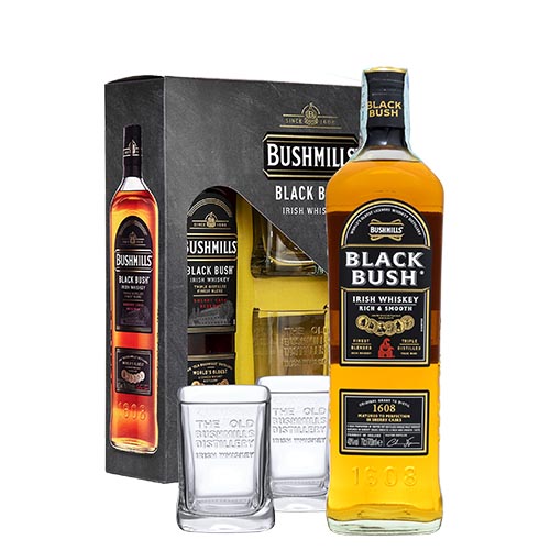 GIFT IRISH WHISKY BUSHMILLS BLACK BUSH