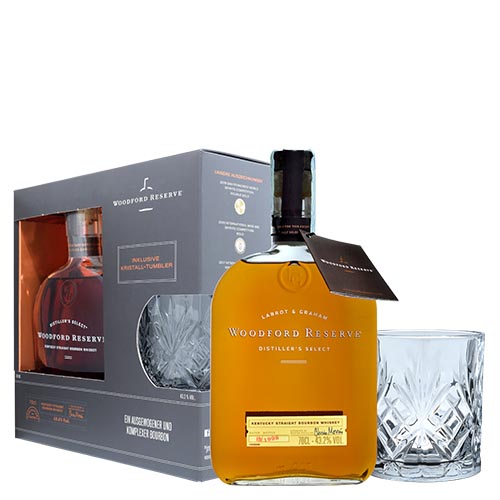 GIFT BOURBON WHISKY WOODFORD RESERVE + 1 BICCHIERE