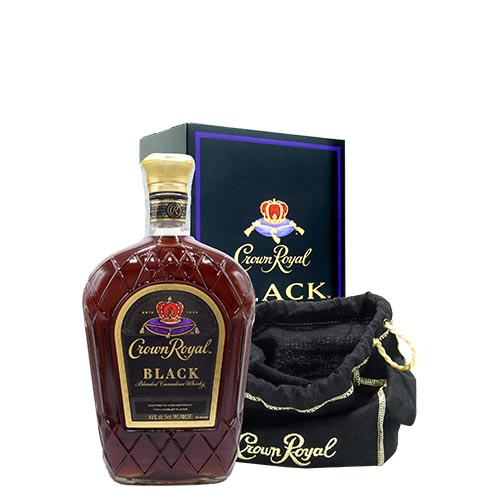 CANADIAN WHISKY CROWN ROYAL BLACK 1 LITRO