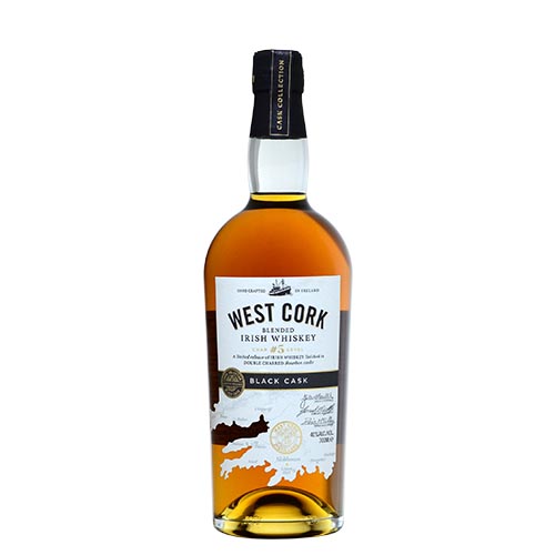 IRISH WHISKEY WEST CORK BLACK CASK BLENDED 70CL