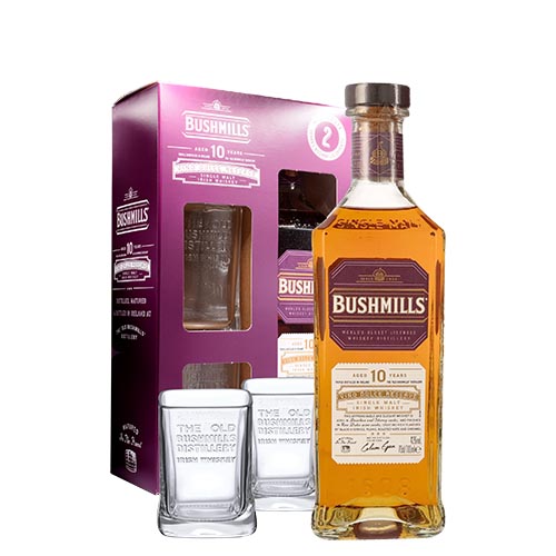 GIFT IRISH WHISKEY BUSHMILLS 10YO VINO DULCE