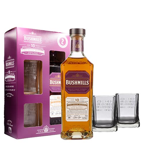 GIFT IRISH WHISKEY BUSHMILLS 10YO VINO DULCE