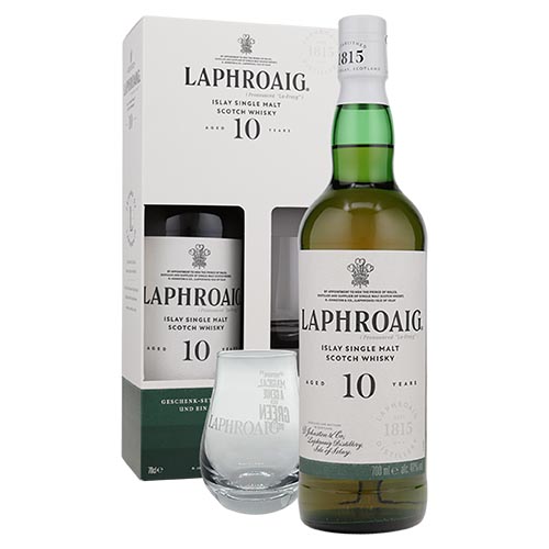 GIFT SCOTCH WHISKY LAPHROAIG 10YO